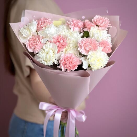 Белые и розовые диантусы 🤍💗
