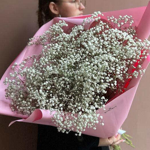 Bouquet "Cloud in pink" (gypsophila 15 branches)