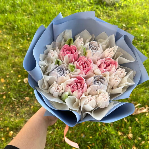 Букет из зефира райское небо