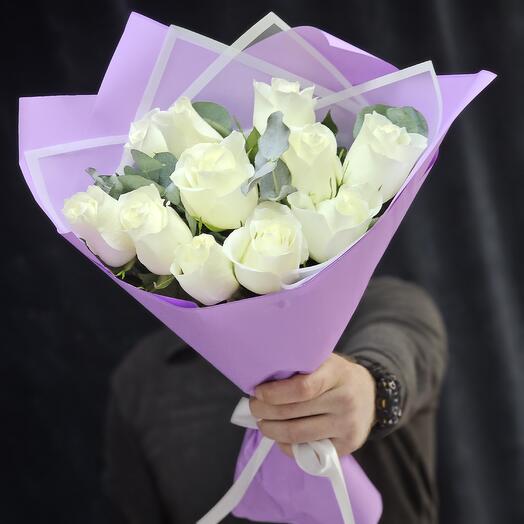 Розы с эвкалиптом🌷🌷