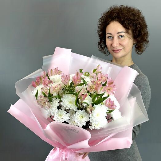 Воздушный нежный букет 🌸 цветы чтобы поднять настроение