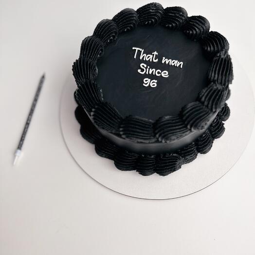 Торт с кружквом черный