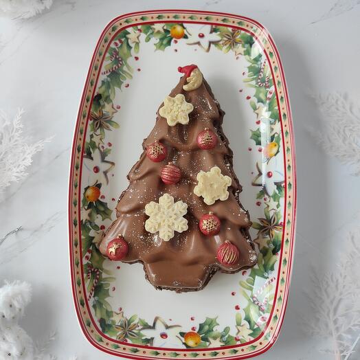 Пряное печенье с цукатами и марципаном в шоколаде Рождественский подарок