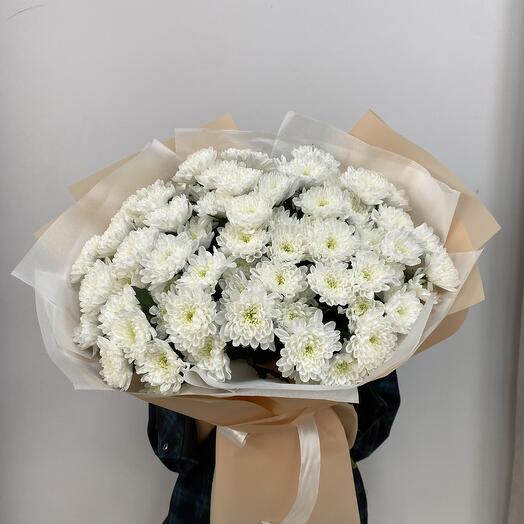 Монобукет из хризантем