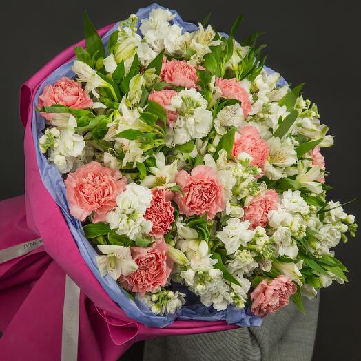 Букет гигант "Свидание в Флоренции🌸" с аромтаной маттиолой