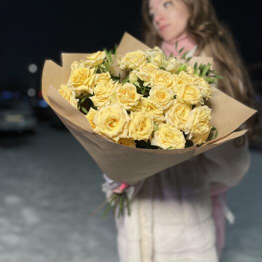 Букет "Лимонные розы"️