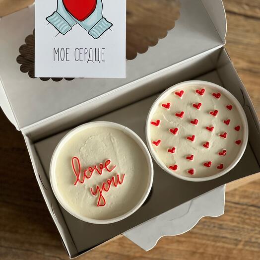 Бенто в стаканчиках/cake to go love you / можно изменить оформление 14 февраля