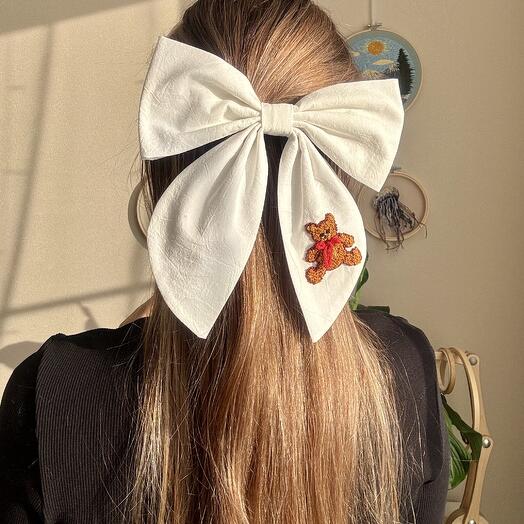 Бант для волос «мишка»