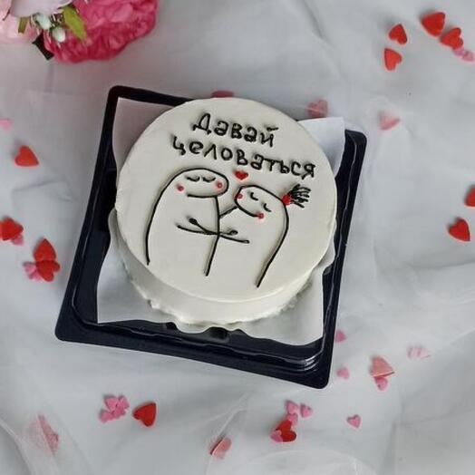 Бенто торт "Давай целоваться 😘"