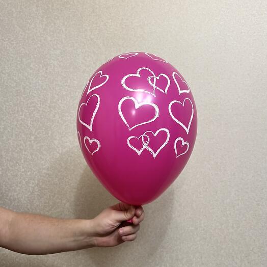 Шар с сердечками