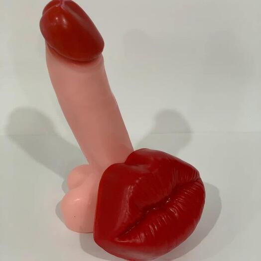 Набор «прикол» сувенирное мыло «Губы и Член»