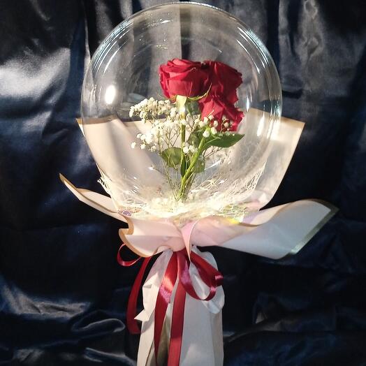Розы в шаре