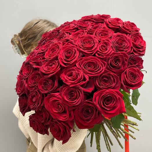 45 Ароматных красных роз🌹