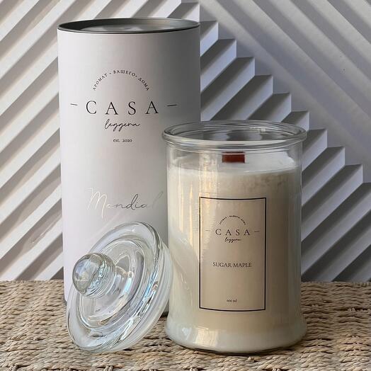 Candle in glass Sugar Maple 600ml
