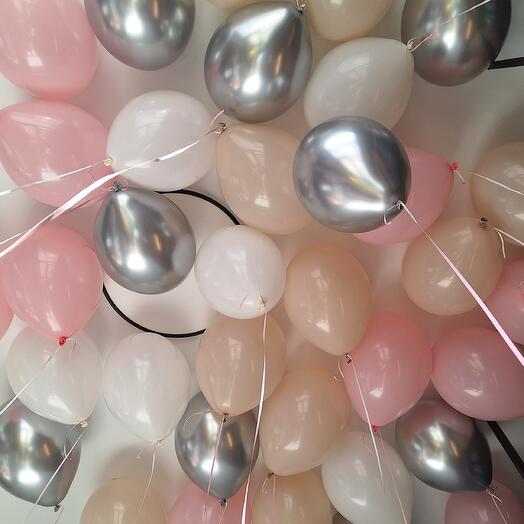 Balls for the ceiling Peach 25 pieces
