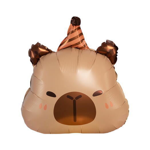 Воздушный шар Капибара в колпачке. Helium balloon Capybara in the Hat
