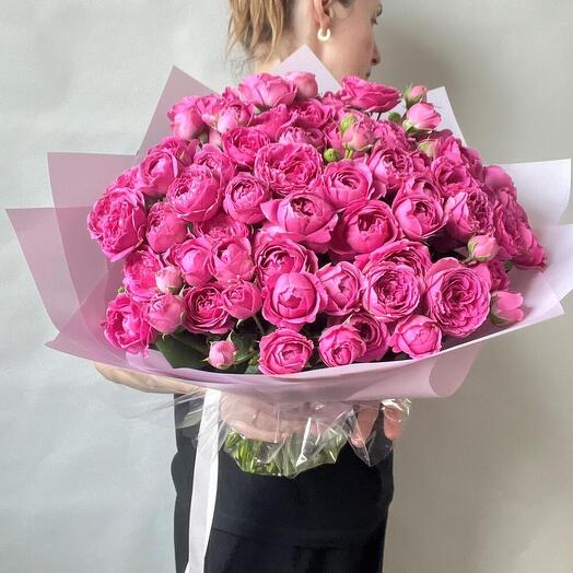 Букет из кустовых роз 💐