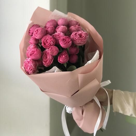 5 кустовых пионовидных роз Gizelle Жизель букет 17 Buket flowers