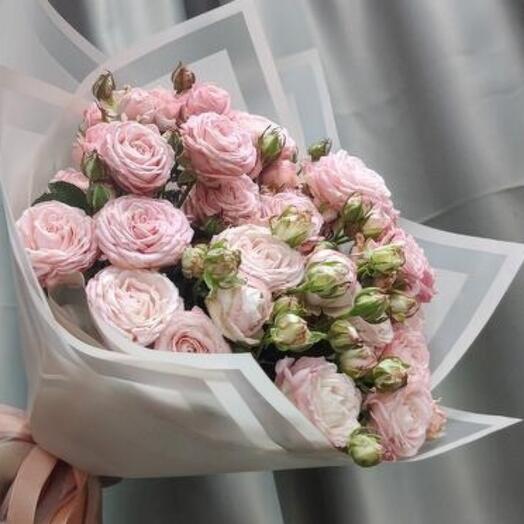 Букет 🌸НЕЖНОСТЬ 🌸из кустовой розовой  розы