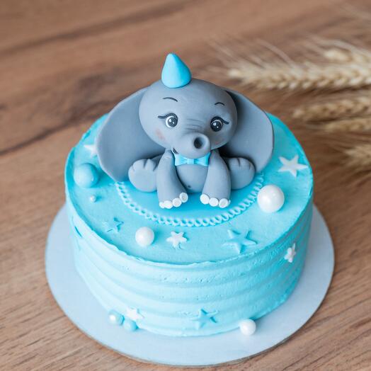 Бенто-торт с фигуркой «Слоник мальчик»