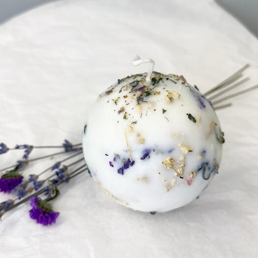 Botanical candle Sphere