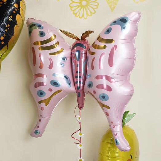 Шар Фигура, Бабочка, Розовый