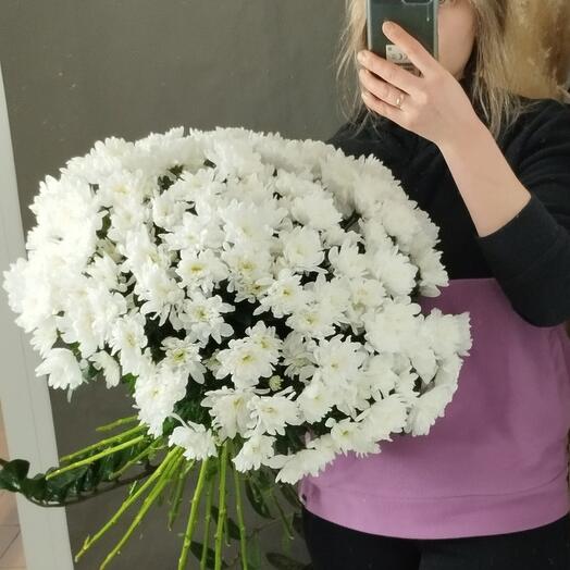 19 веток кустовой хризантемы