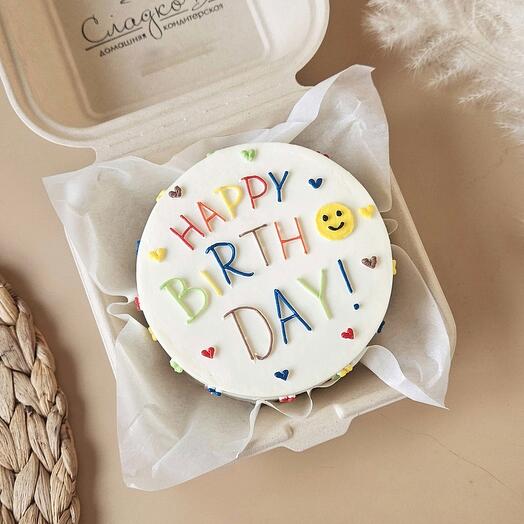 Бенто-тортик "happy birthday 😊"