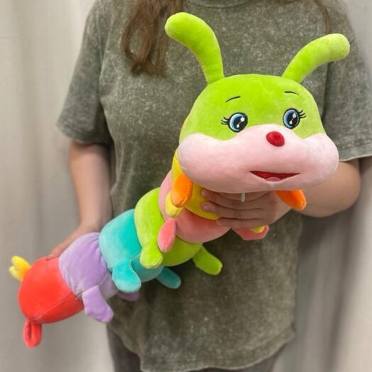 Мягкая игрушка гусеница