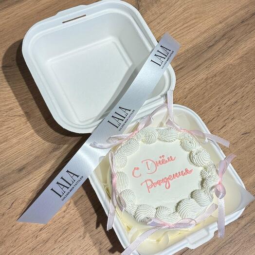 Бенто торт нежными дизайном