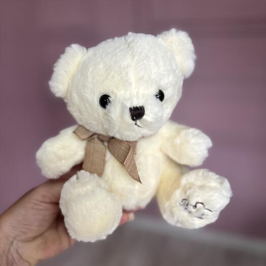 Плюшевый медвежонок молочный плюш