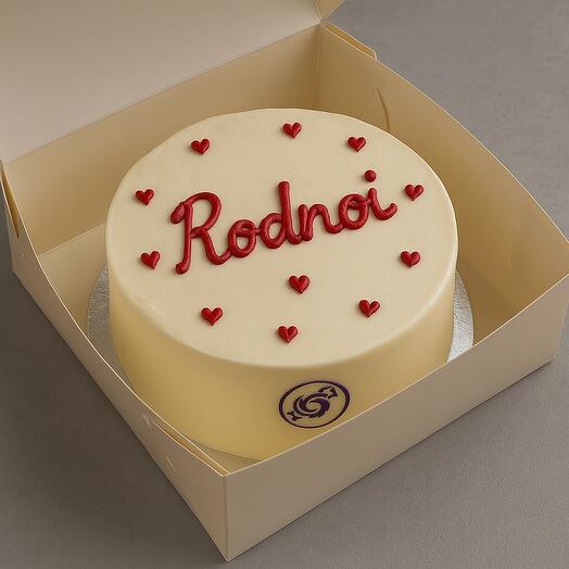 Бенто тортик с надписью Rodnoi Родной для друга