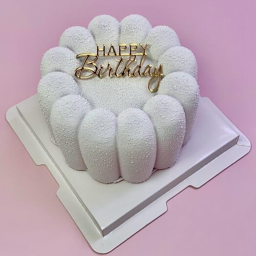 Муссовый бенто Happy Birthday для девушки, парня, папы, мамы, подруги, на день рождения