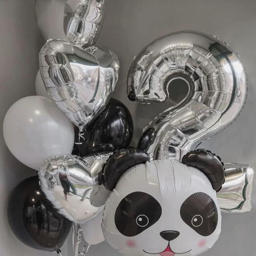 Happy Panda Balloon Set