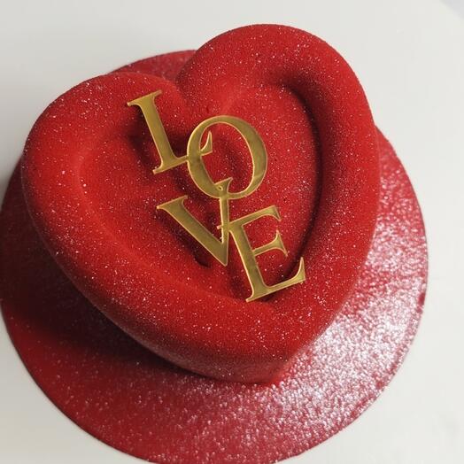 Бенто-торт муссовый сердце