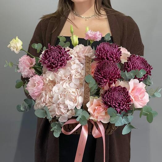 Цветы Букет Art Flowers Пудровое Вдохновение