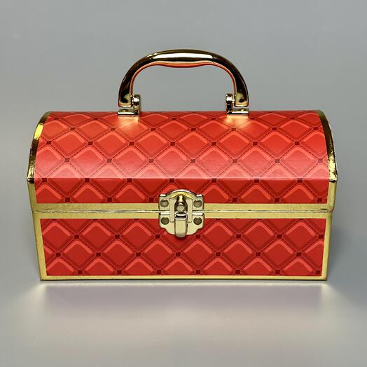 Подарочный сундук Pawns Collection ручной работы Chest Red Small 20*11 см