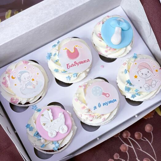 Капкейки на гендер пати