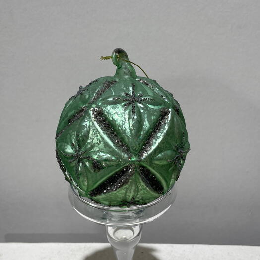 Шар зеленый стеклянный