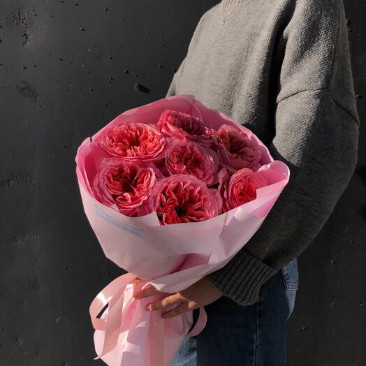 Букет пионовидных роз Pink Expression