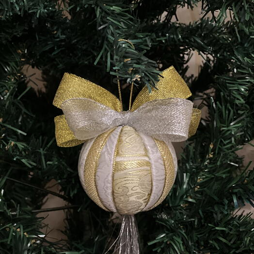 Елочный шар дизайнерский ручная работа Империя