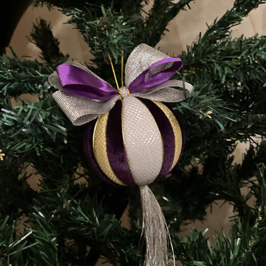 Елочный шар дизайнерский ручной работы Швеция