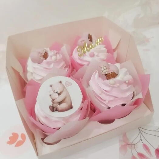 Капкейки для Мамы 💖 на подарок 4 штуки на 8 марта