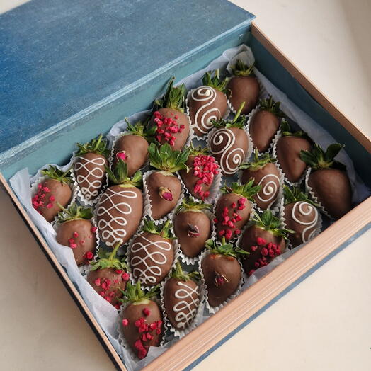 Клубника в шоколаде в книге размер L