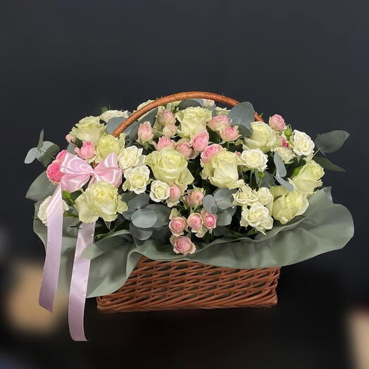 Корзина с цветами 7