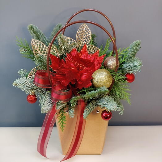 Новогодняя сумочка с нобелисом и туей