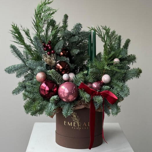 Новогодняя композиция " Сказочный лес" размер М