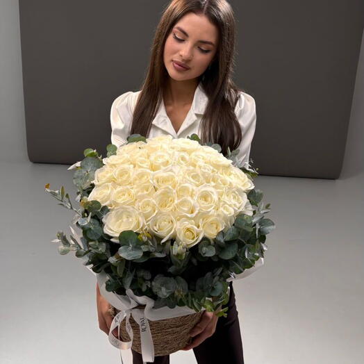 Шикарная композиция в кашпо