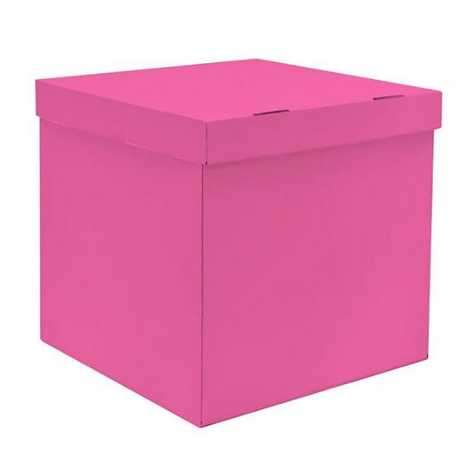 Коробка 60*60*60 см. Складная. Розовая