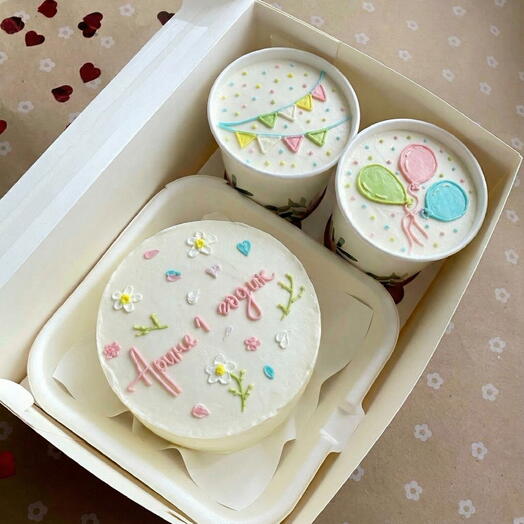 Комбо набор бенто+2 cake to go на детский день рождения